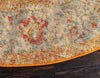 Amalfi Coast Woven Collection Area Rug -  Positano Round Beige  lifestyle 111