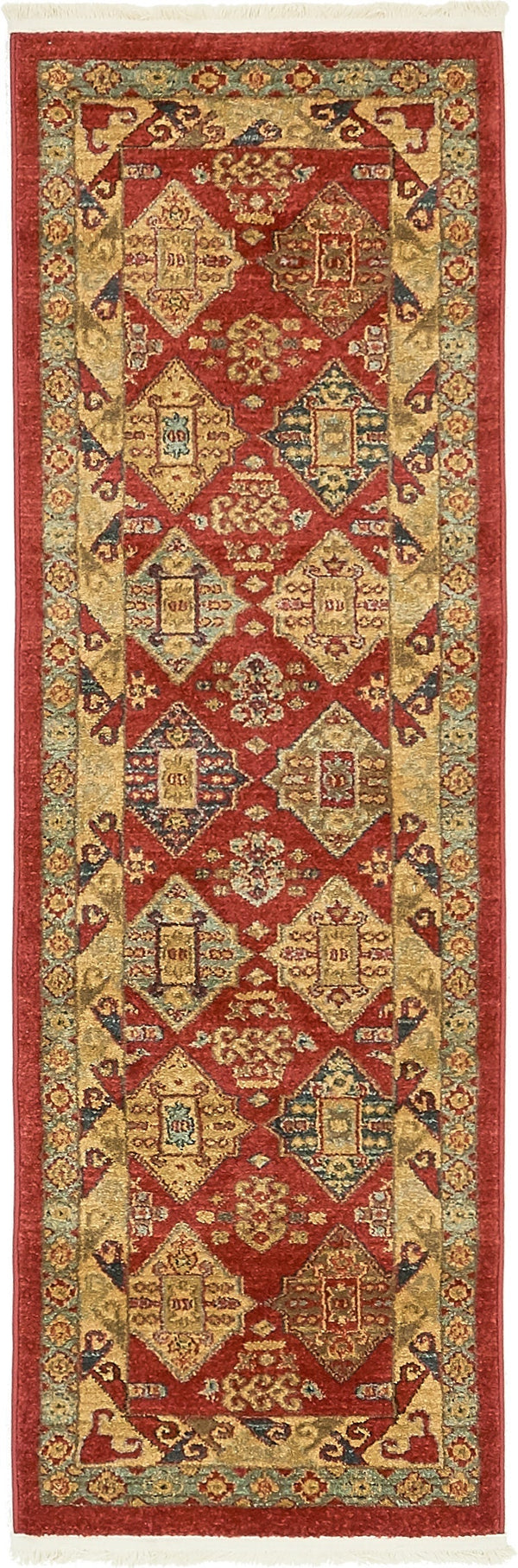 Persian Elegance Collection Area Rug -  Kashan Runner Red  lifestyle 8
