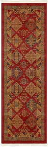 Persian Elegance Collection Area Rug -  Tabriz Runner Red  lifestyle 17