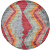 Nomad Haven Collection Area Rug -  Gobi Round Gray  lifestyle 16