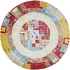 Nomad Haven Collection Area Rug -  Sonoran Round Multi  lifestyle 13