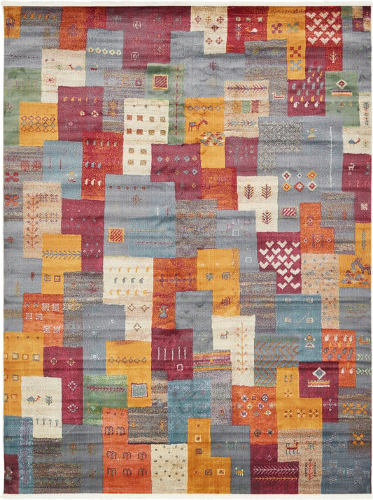 Nomad Haven Collection Area Rug -  Negev Rectangle Multi Main
