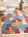 Nomad Haven Collection Area Rug -  Negev Rectangle Multi  lifestyle 3