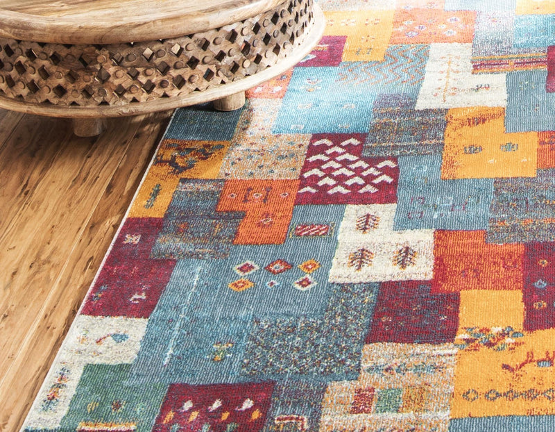 Nomad Haven Collection Area Rug -  Negev Rectangle Multi  lifestyle 4