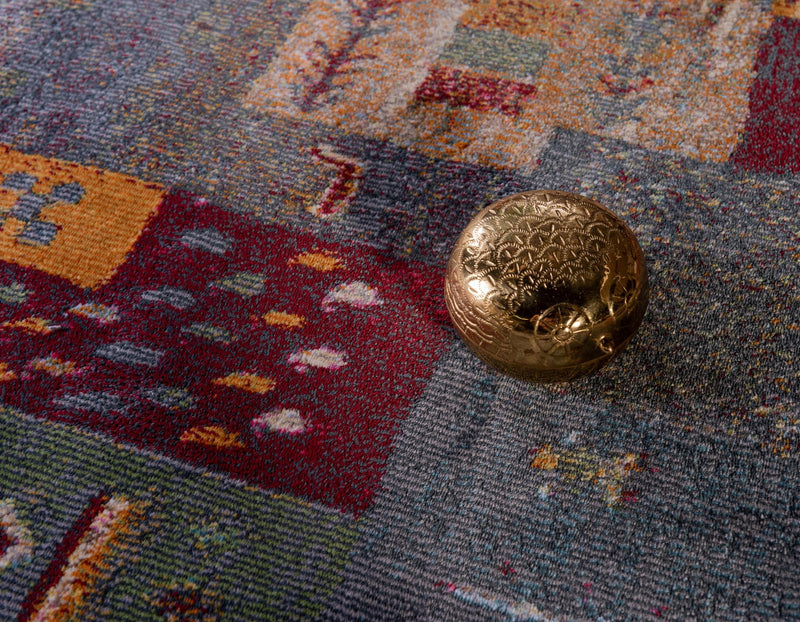 Nomad Haven Collection Area Rug -  Negev Rectangle Multi  lifestyle 9