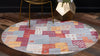 Nomad Haven Collection Area Rug -  Negev Round Multi  lifestyle 17