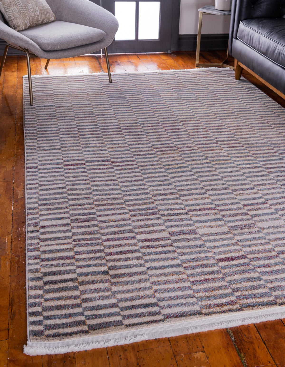 Nomad Haven Collection Area Rug -  Thar Rectangle Beige  lifestyle 2