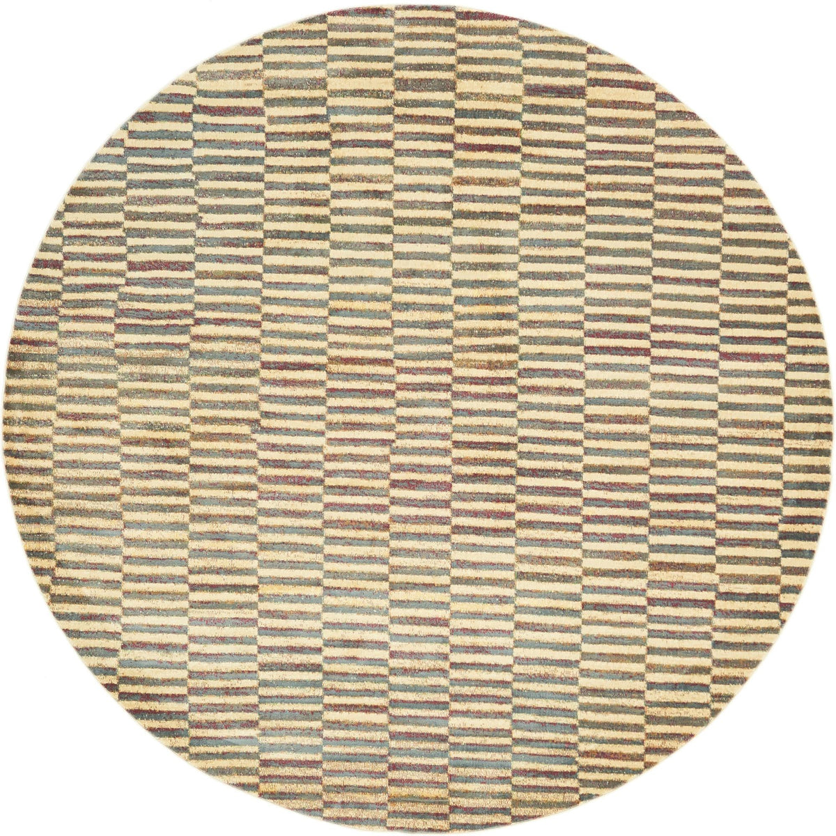 Nomad Haven Collection Area Rug -  Thar Round Beige  lifestyle 11