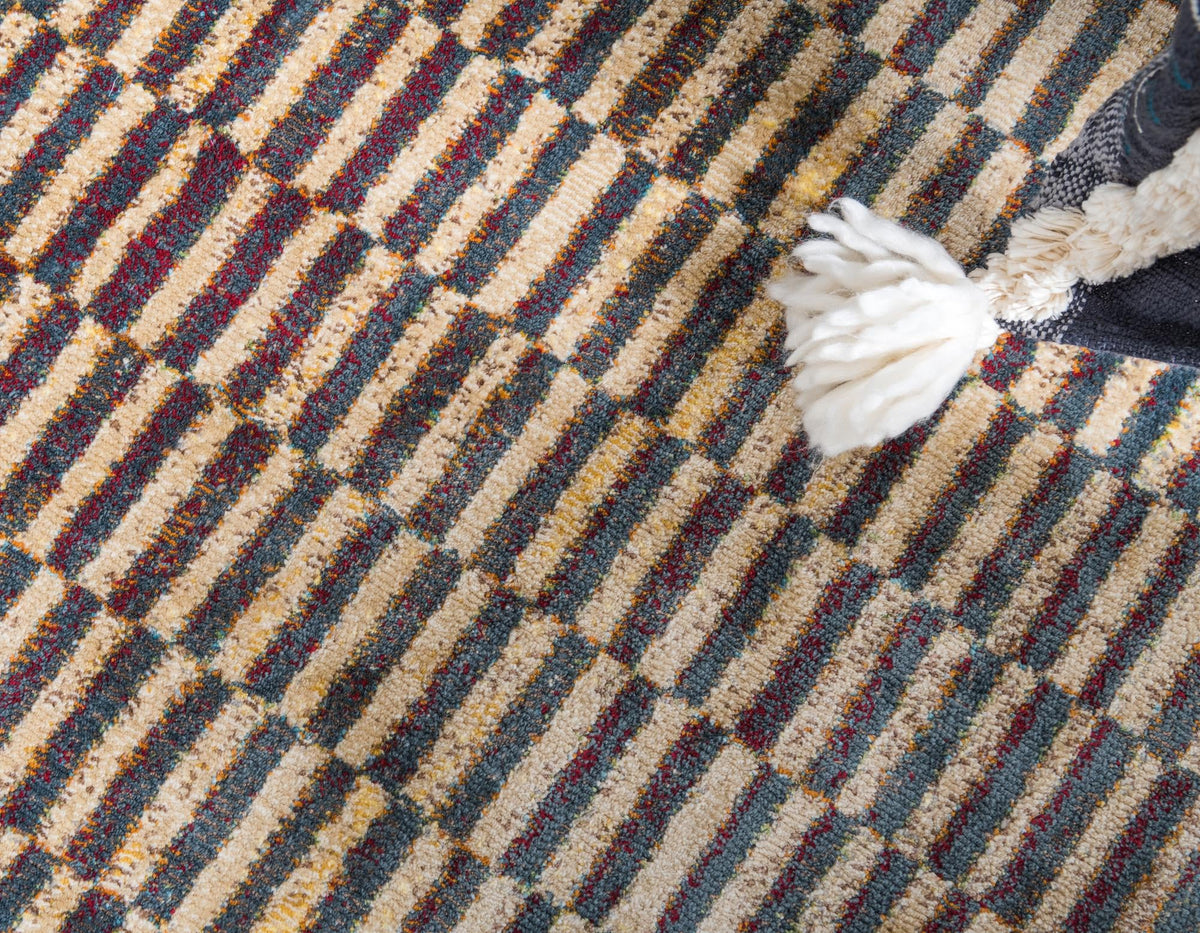 Nomad Haven Collection Area Rug -  Thar Round Beige  lifestyle 17