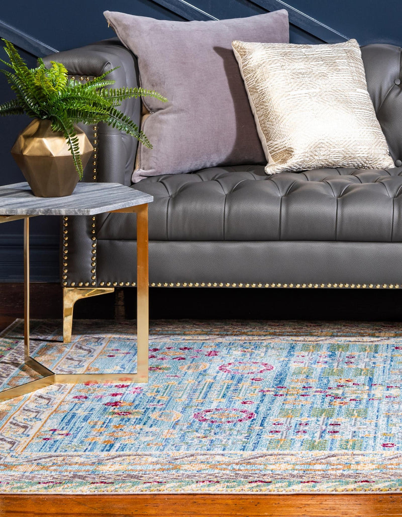 Lagoon Luxe Collection Area Rug -  Manta Rectangle Blue  lifestyle 4