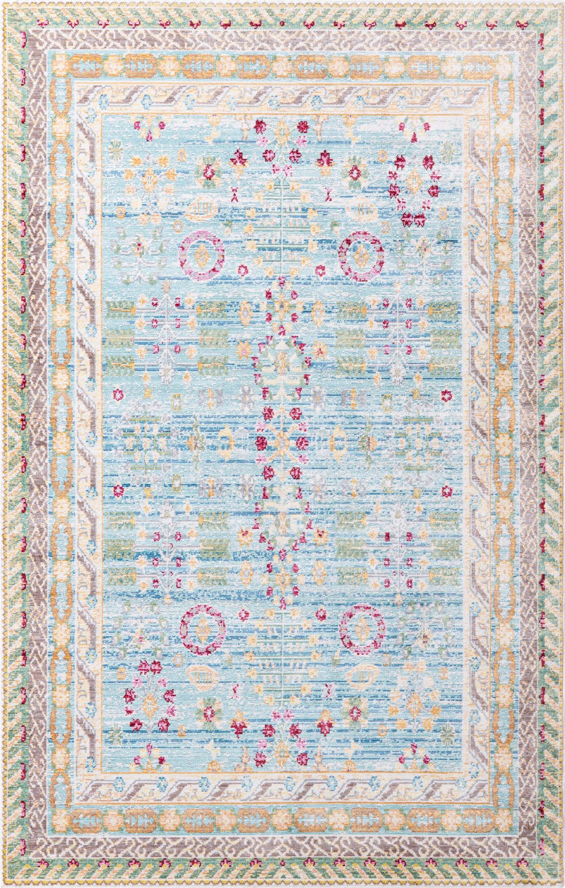 Lagoon Luxe Collection Area Rug -  Manta Rectangle Blue  lifestyle 2