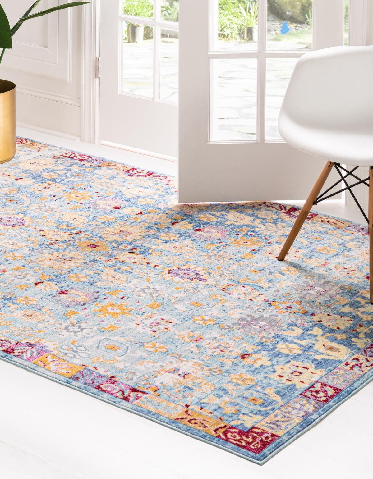 Lagoon Luxe Collection Area Rug -  Shipwreck Rectangle Blue  lifestyle 3