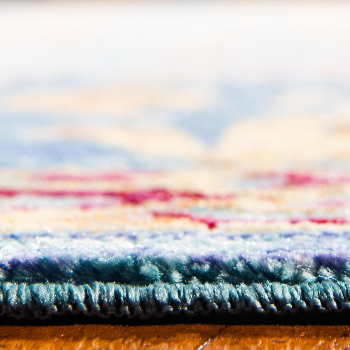 Lagoon Luxe Collection Area Rug -  Shipwreck Rectangle Blue  lifestyle 5