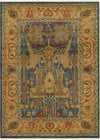 Persian Elegance Collection Area Rug -  Khorramabad Rectangle Navy Blue  lifestyle 4