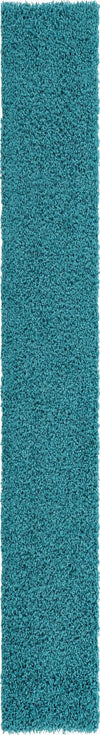 Plush Oasis Collection Area Rug - Serenity (Deep Aqua Blue) Runner Deep Aqua Blue  lifestyle 14