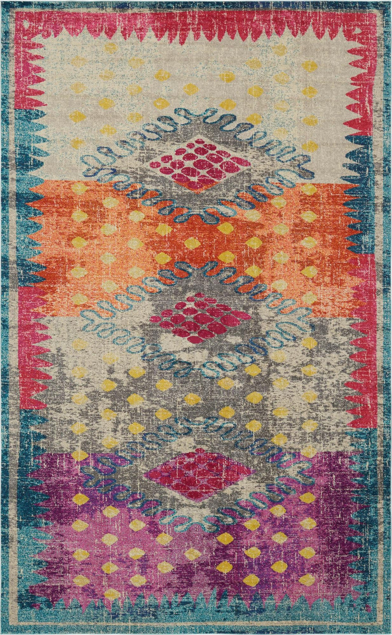 Venetian Tapestry Collection Area Rug -  Dorsoduro Rectangular Multi  lifestyle 13