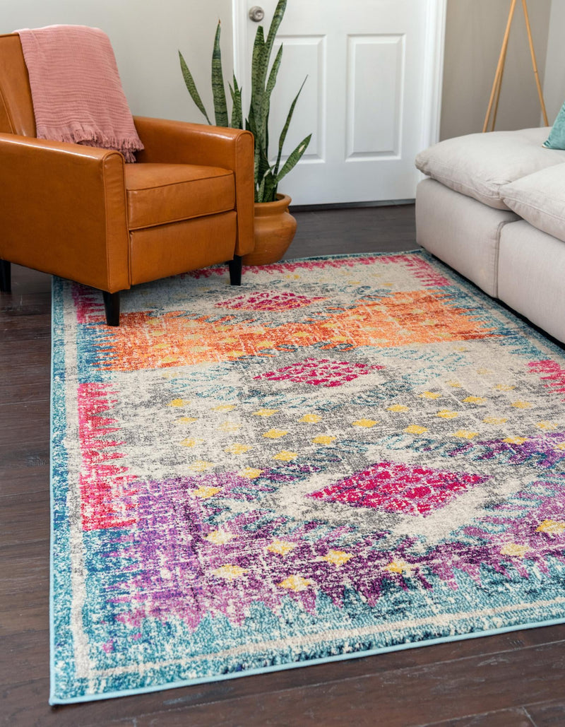 Venetian Tapestry Collection Area Rug -  Dorsoduro Rectangular Multi  lifestyle 16