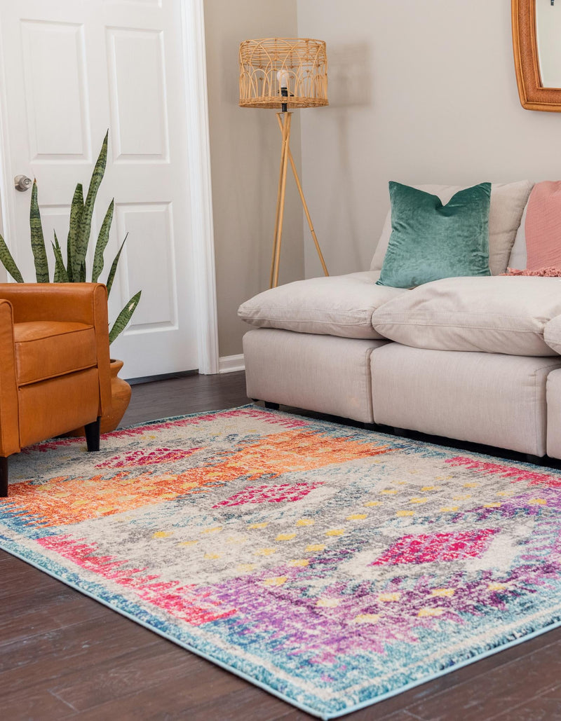 Venetian Tapestry Collection Area Rug -  Dorsoduro Rectangular Multi  lifestyle 19