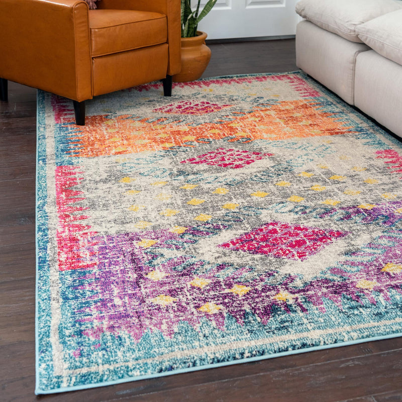 Venetian Tapestry Collection Area Rug -  Dorsoduro Rectangle Multi  lifestyle 11