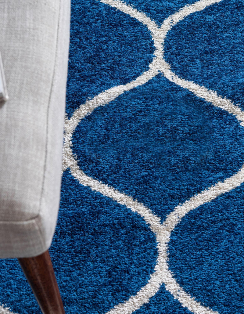 Trellis Mosaic Collection Area Rug -  Pergolatown (Navy Blue) Rectangle Navy Blue  lifestyle 12