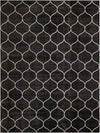 Lattice Garden Collection Area Rug -  Pergolatown (Dark Gray) Rectangle Dark Gray Main