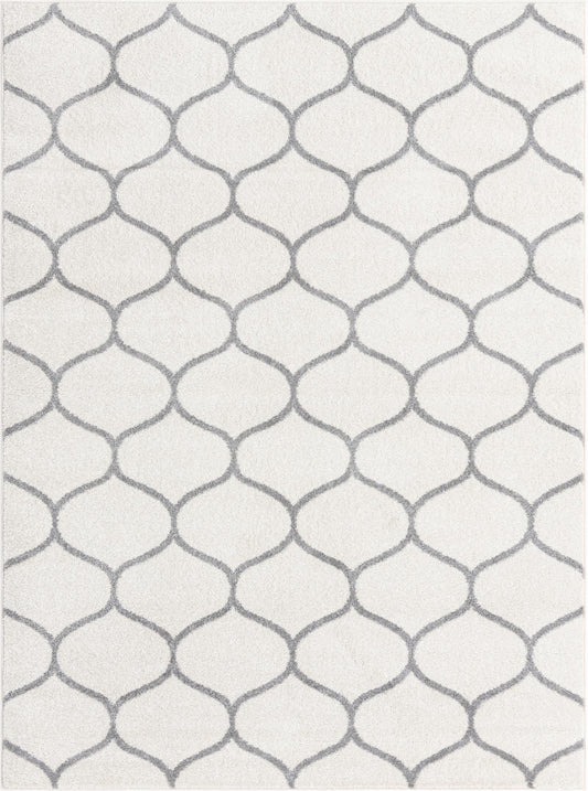 Lattice Garden Collection Area Rug -  Pergolatown (Ivory) Rectangle Ivory Main
