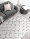 Lattice Garden Collection Area Rug -  Pergolatown (Ivory) Rectangle Ivory  lifestyle 25