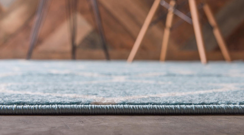 Lattice Garden Collection Area Rug -  Pergolatown (Light Blue) Rectangle Light Blue  lifestyle 18