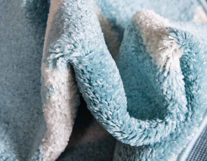 Lattice Garden Collection Area Rug -  Pergolatown (Light Blue) Rectangle Light Blue  lifestyle 21