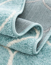 Lattice Garden Collection Area Rug -  Pergolatown (Light Blue) Rectangle Light Blue  lifestyle 20