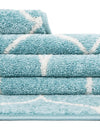 Lattice Garden Collection Area Rug -  Pergolatown (Light Blue) Rectangle Light Blue  lifestyle 21
