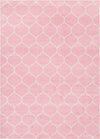 Lattice Garden Collection Area Rug -  Pergolatown (Light Pink) Rectangle Light Pink Main