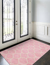 Lattice Garden Collection Area Rug -  Pergolatown (Light Pink) Rectangle Light Pink  lifestyle 16