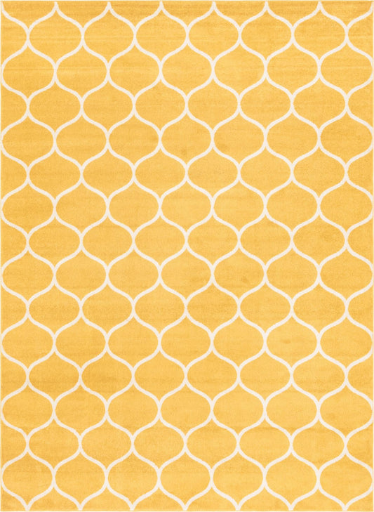 Lattice Garden Collection Area Rug -  Pergolatown (Yellow) Rectangle Yellow Main