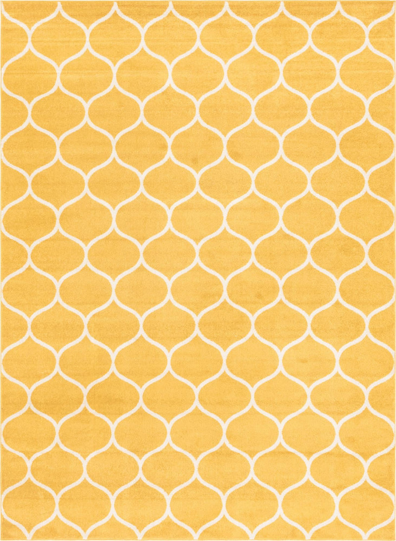 Lattice Garden Collection Area Rug -  Pergolatown (Yellow) Rectangle Yellow Main