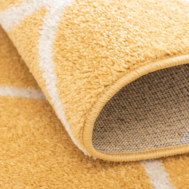 Lattice Garden Collection Area Rug -  Pergolatown (Yellow) Rectangle Yellow  lifestyle 29
