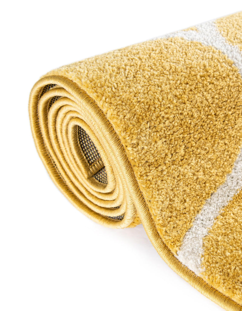 Trellis Mosaic Collection Area Rug -  Pergolatown (Yellow) Rectangle Yellow  lifestyle 18