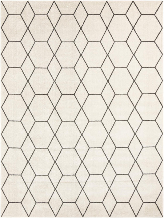 Lattice Garden Collection Area Rug - Arborville (Ivory) Rectangle Ivory Main