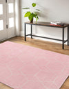 Lattice Garden Collection Area Rug - Arborville (Light Pink) Rectangle Light Pink  lifestyle 23