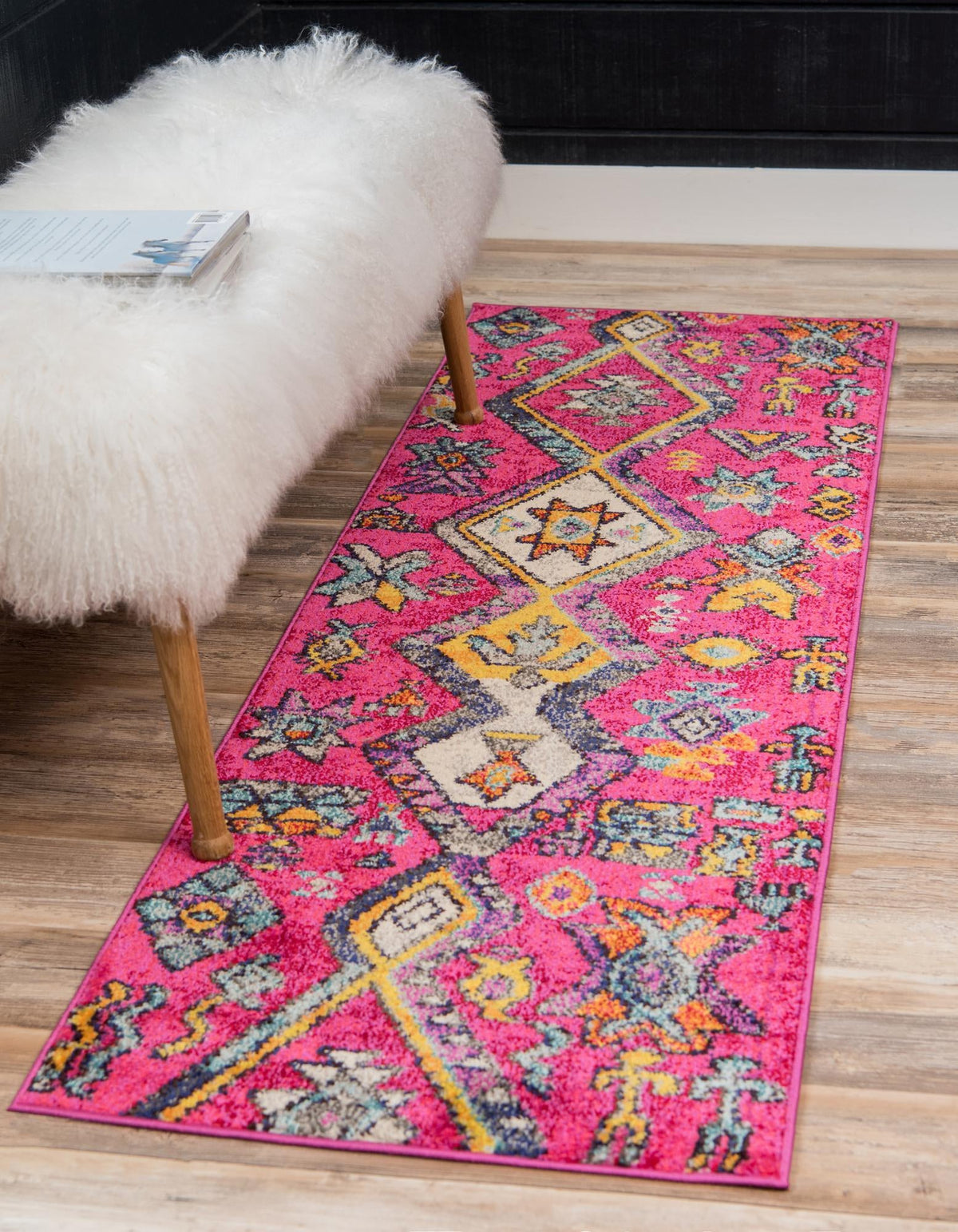 Sedona Vista Collection Area Rug -  Pueblo Runner Pink  lifestyle 14