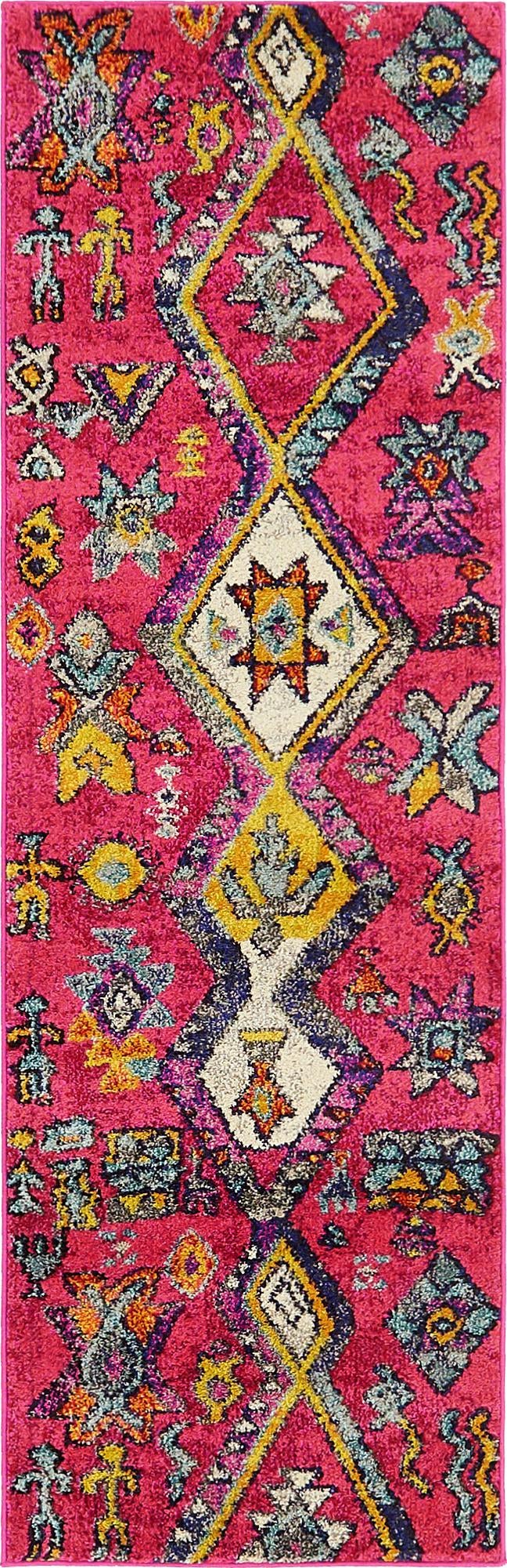 Sedona Vista Collection Area Rug -  Pueblo Runner Pink  lifestyle 11