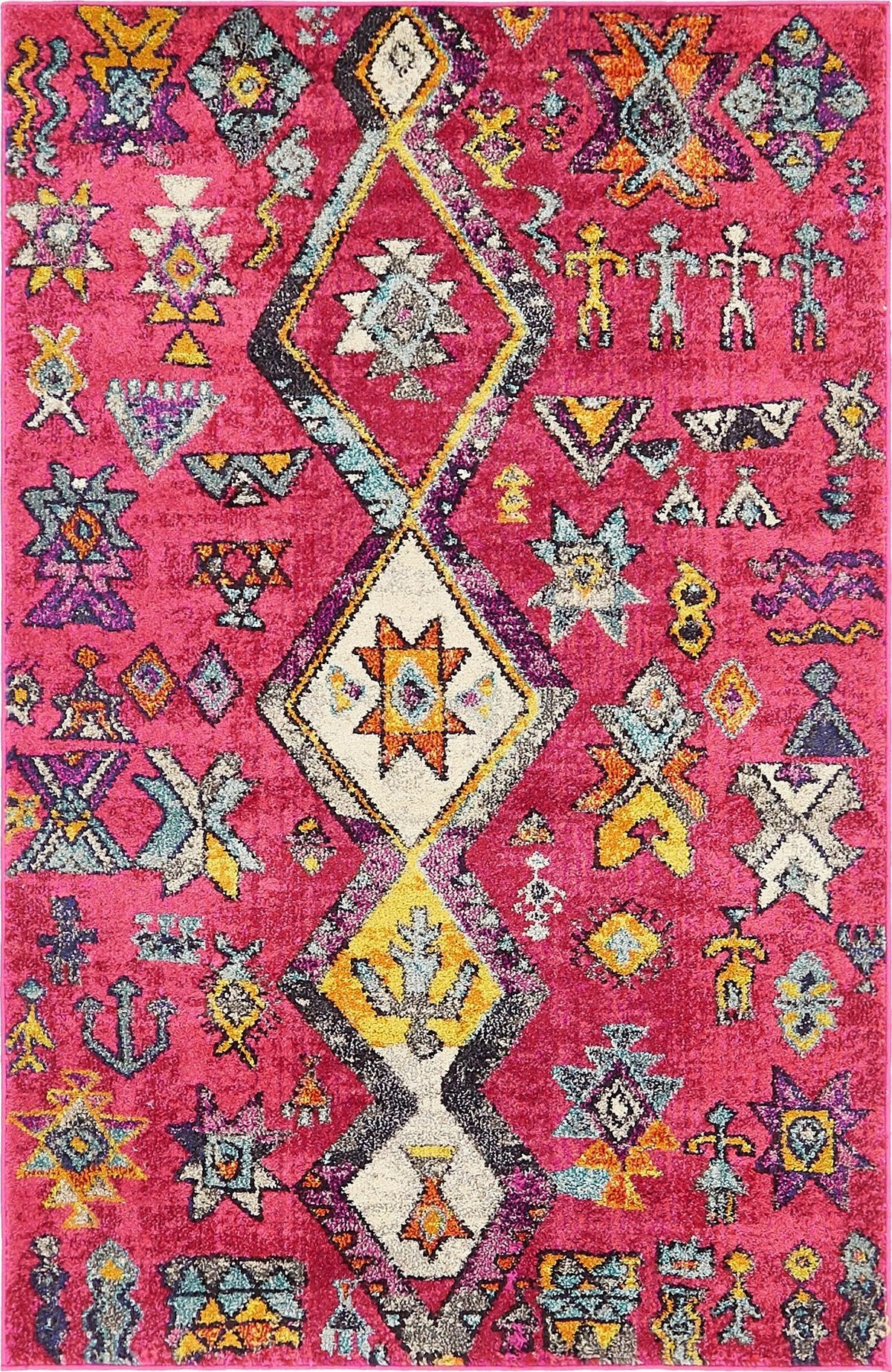 Sedona Vista Collection Area Rug -  Pueblo Rectangle Pink Main
