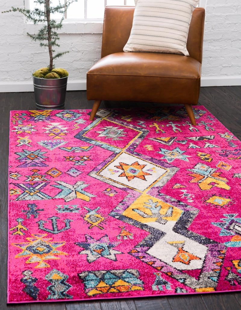 Sedona Vista Collection Area Rug -  Pueblo Rectangle Pink  lifestyle 2
