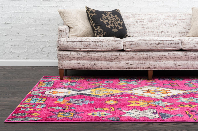 Sedona Vista Collection Area Rug -  Pueblo Rectangle Pink  lifestyle 4