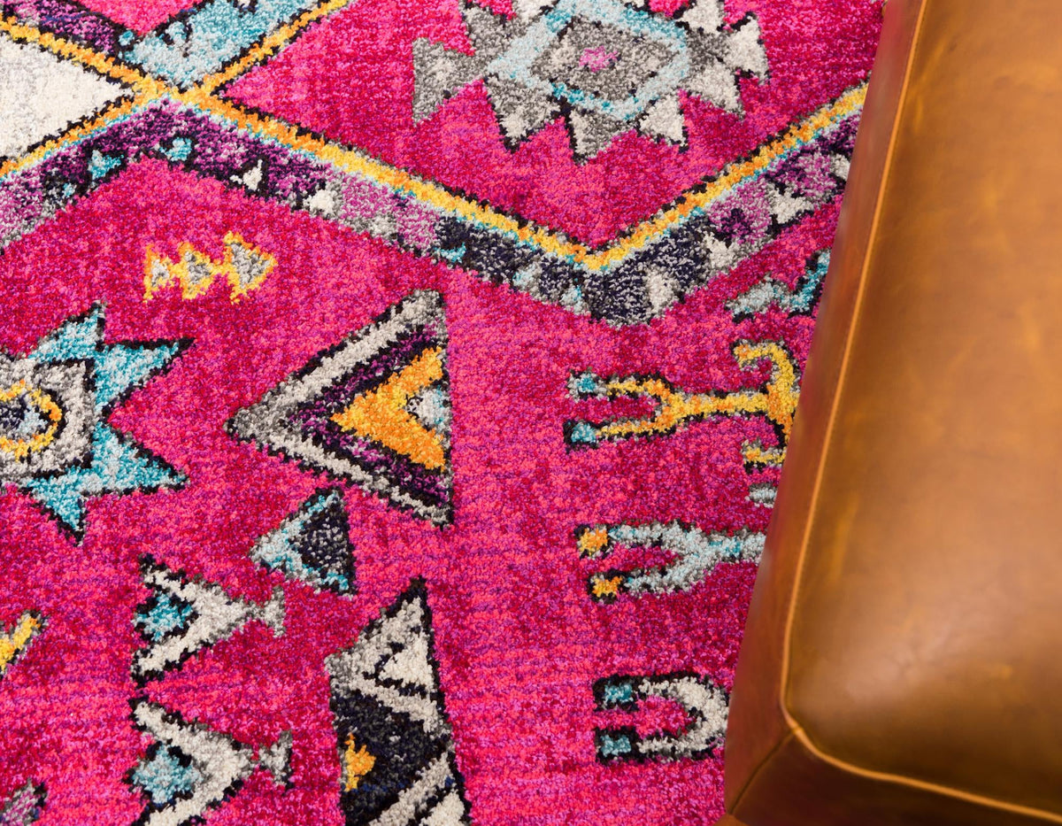 Sedona Vista Collection Area Rug -  Pueblo Rectangle Pink  lifestyle 6