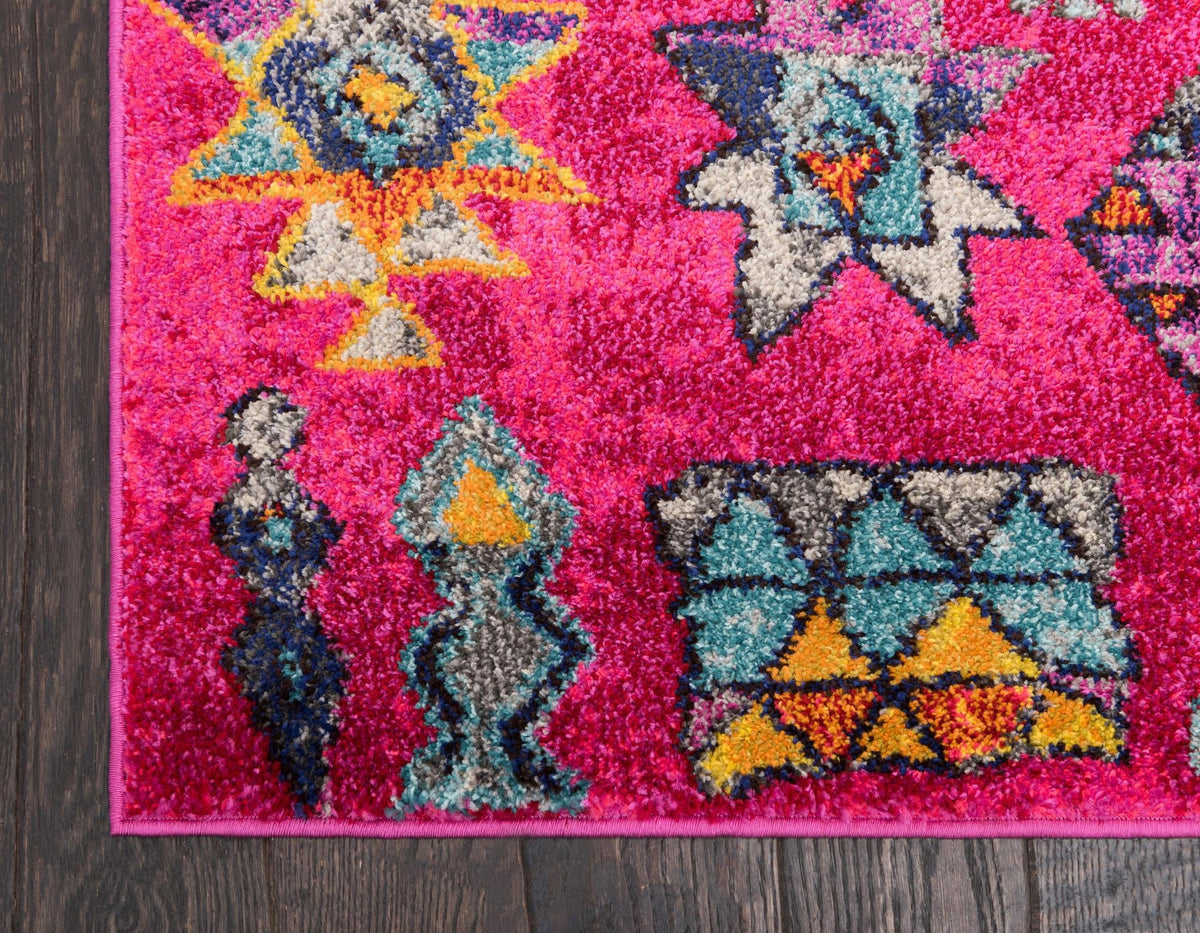 Sedona Vista Collection Area Rug -  Pueblo Rectangle Pink  lifestyle 9