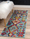 Sedona Vista Collection Area Rug -  Pueblo Runner Turquoise  lifestyle 18