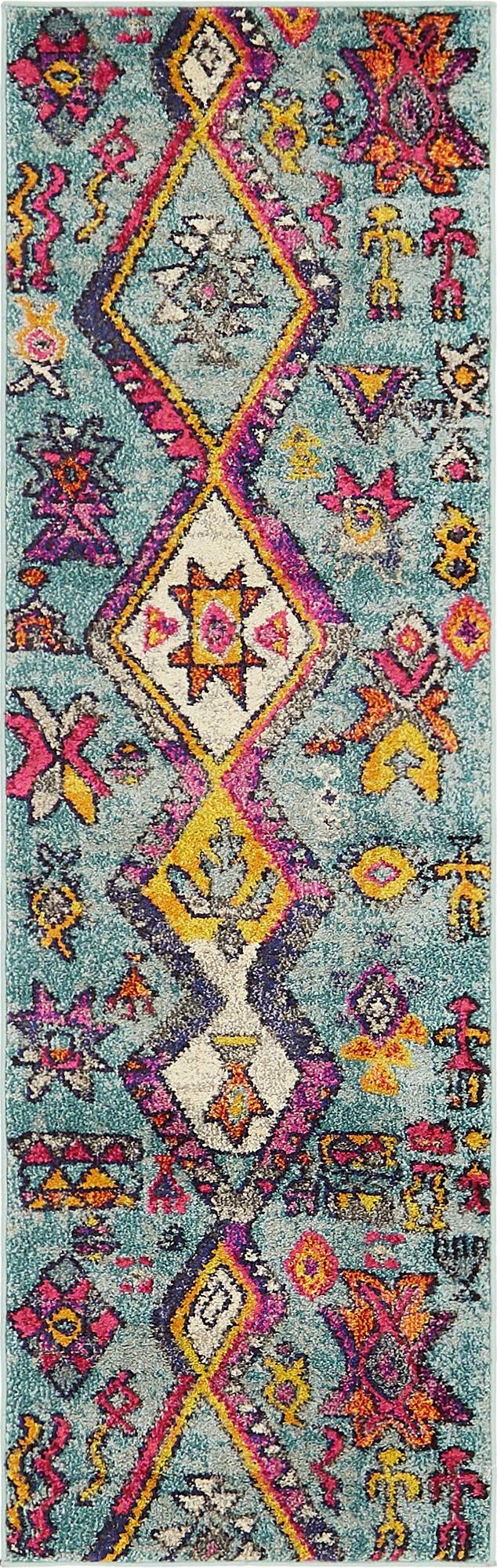 Sedona Vista Collection Area Rug -  Pueblo Runner Turquoise  lifestyle 17