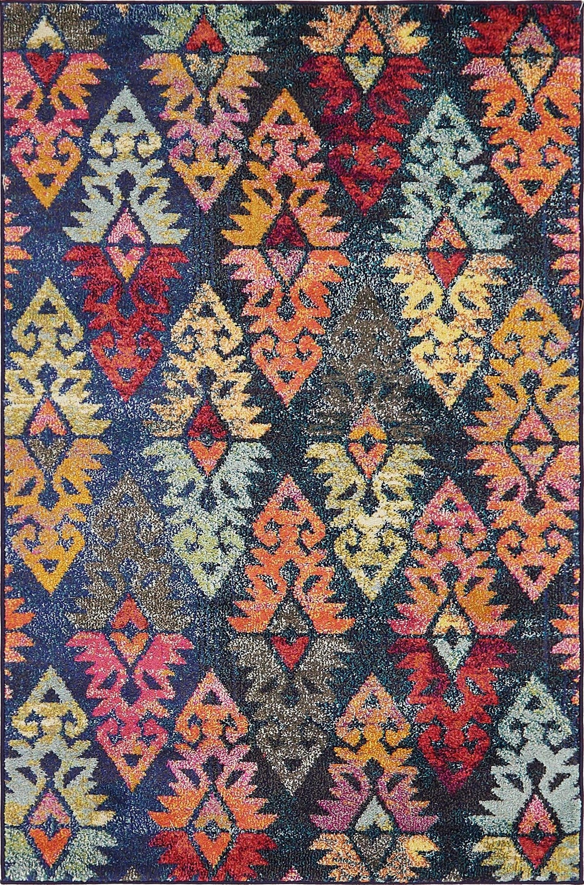 Sedona Vista Collection Area Rug -  Hopi Rectangle Navy Blue  lifestyle 2