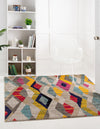 Sedona Vista Collection Area Rug -  Pricklypear Square Multi  lifestyle 25